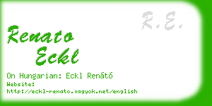 renato eckl business card