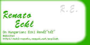 renato eckl business card
